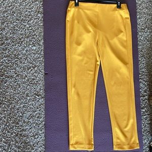Mustard yellow trouser pants